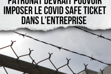 L'organisation patronale Agoria a déclaré que le patronat devrait pouvoir imposer le COVID Safe Ticket dans l'entreprise