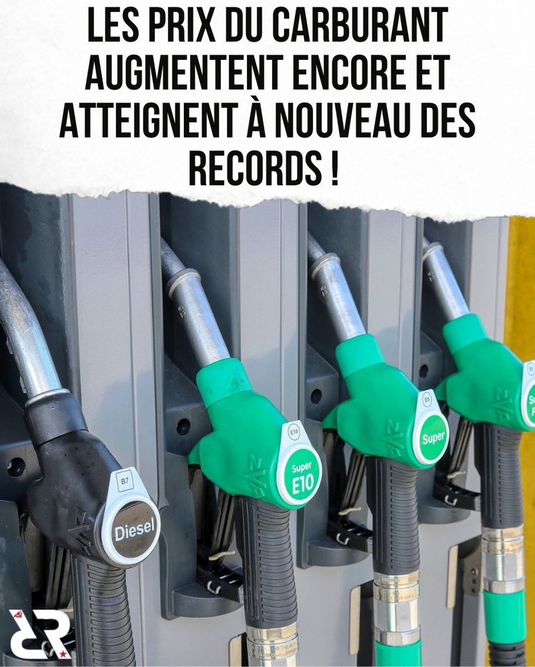 Les prix du carburant augmentent encore et atteignent à nouveau des records