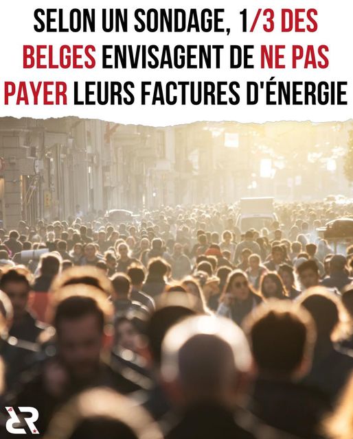 Selon un sondage, 1/3 des Belges envisagent de ne pas payer leurs factures d'énergie