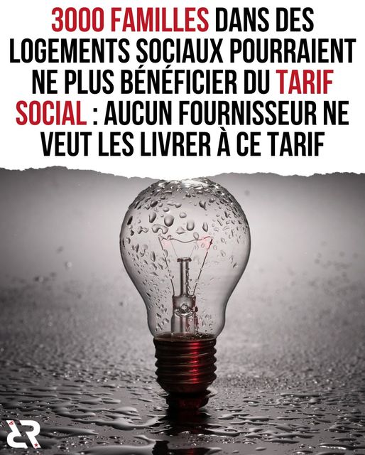 3000 familles dans des logements sociaux pourraient ne plus bénéficier du tarif social : aucun fournisseur ne veut les livrer à ce tarif