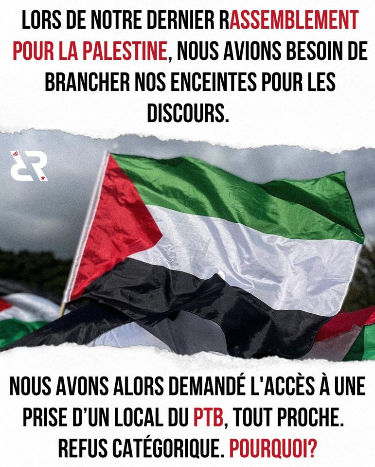 Incident révélateur lors de notre dernier rassemblement pour la Palestine